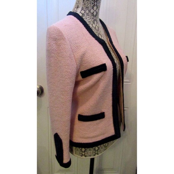 Vintage 60s Pink Wool Knit Cardigan Jacket Union Made USA Womens S/M - Picture 5 of 7